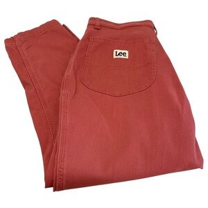 Lee Jeans Coral Salmon Straight Leg Hit Rise Regular Fit Pants - Like New - 10